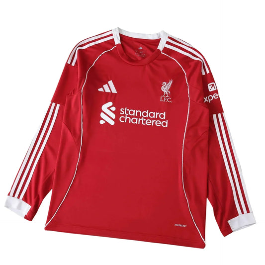 Camisa Liverpool I 2025/26 Manga Longa