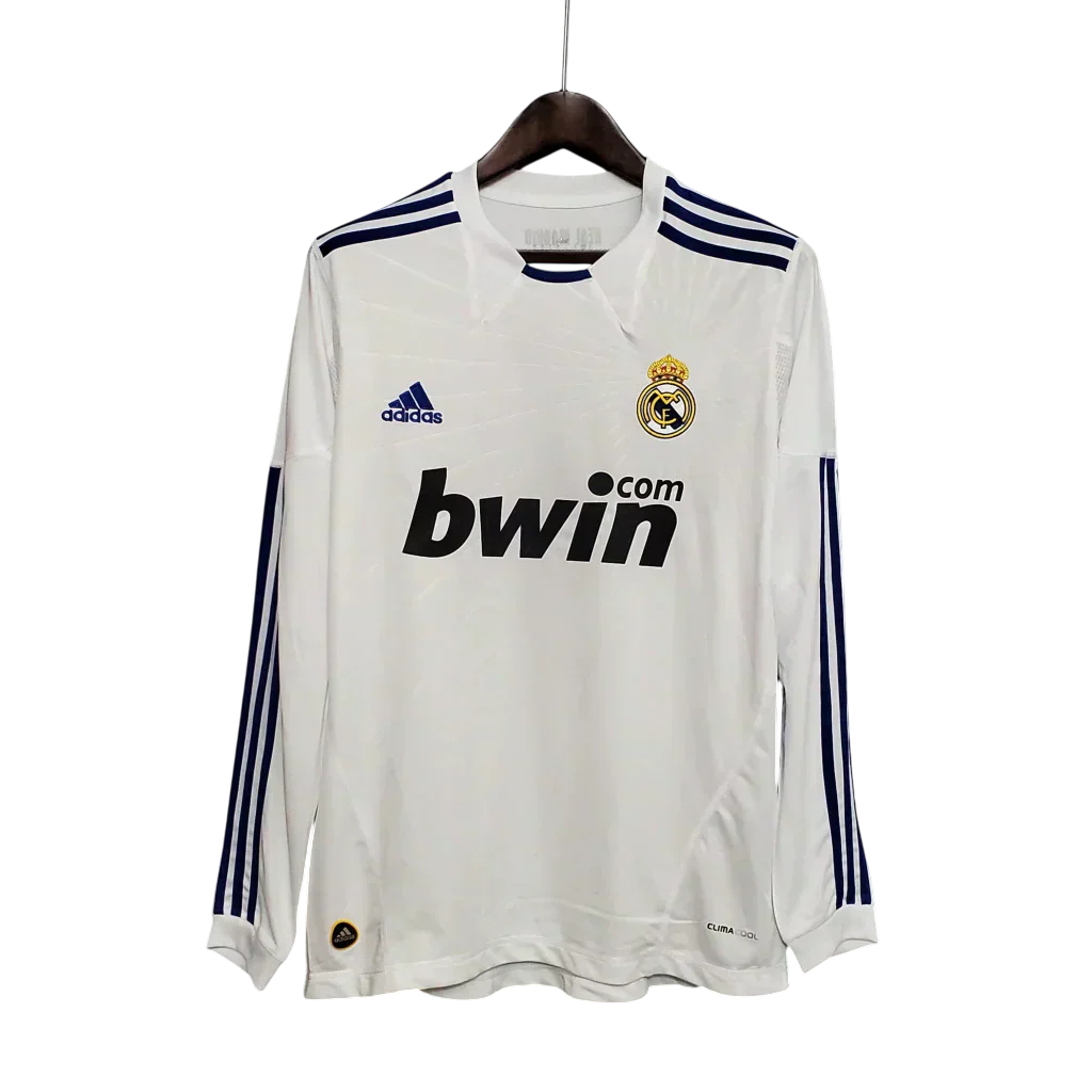 Camisa Real Madrid I 2010/11 Manga Longa