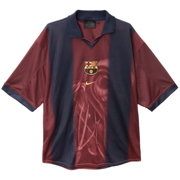 Camisa Barcelona x Travis Scott Home 2000/01 Edition [Versão Retrô]
