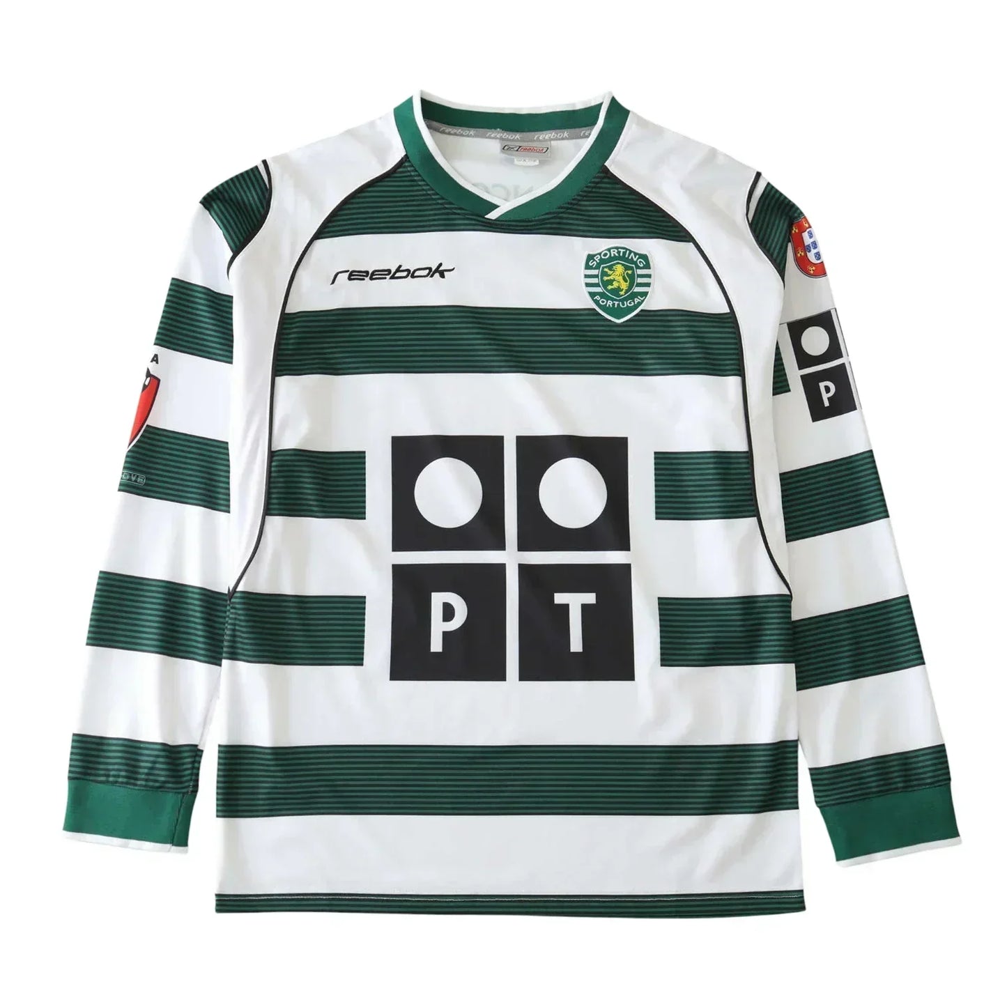 Camisa Sporting I 2002/03 Manga Longa