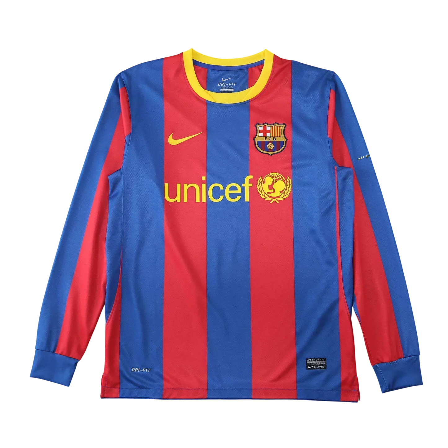 Camisa Barcelona I 2010/11 Manga Longa
