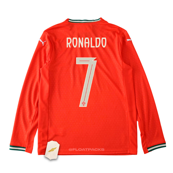 Camisa Portugal Home 2025 Manga Longa - RONALDO #7 [Versão Torcedor]