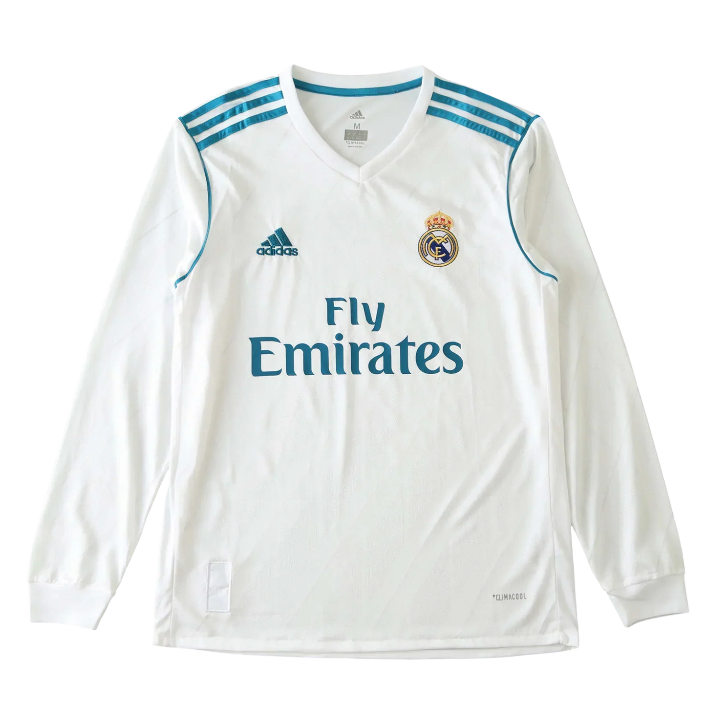 Camisa Real Madrid I 2017/18 Manga Longa