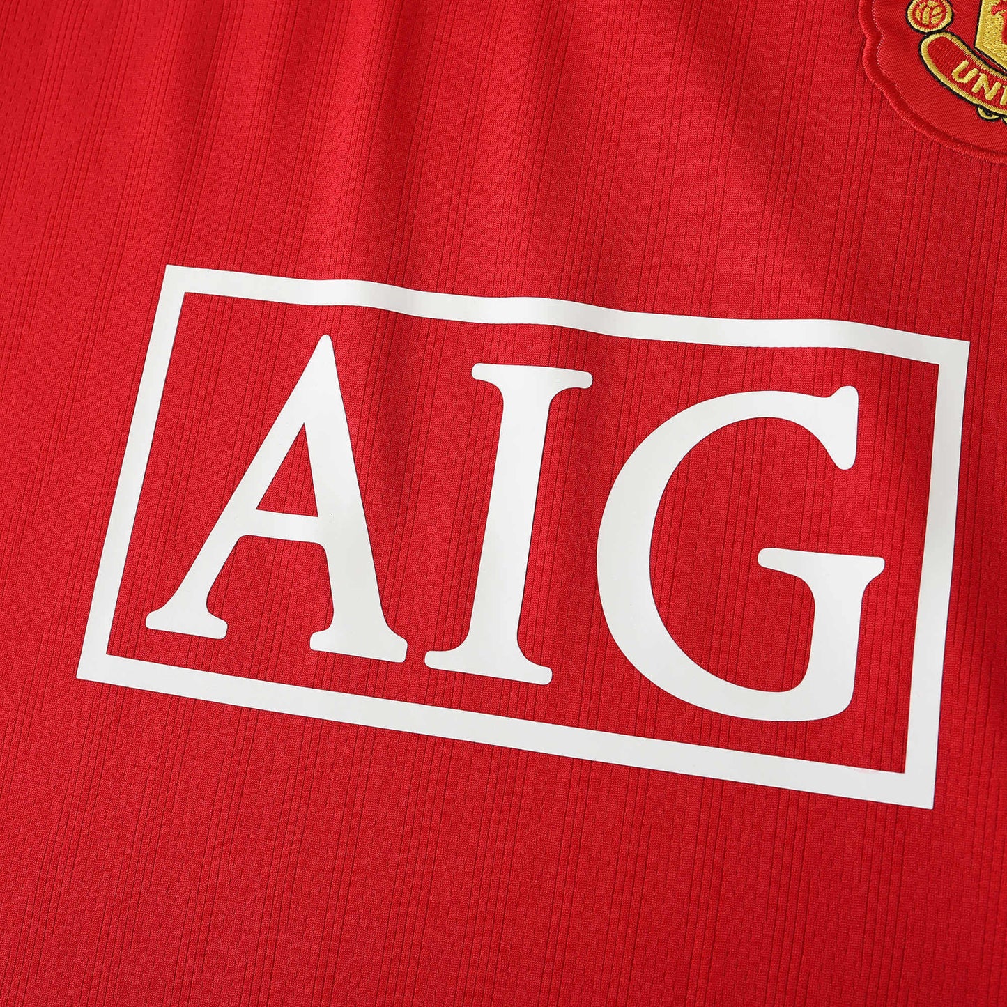 Camisa Manchester United I 2007/08 Manga Longa