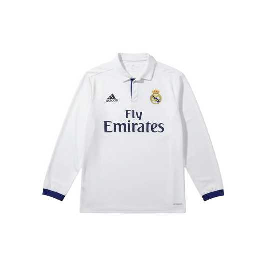 Camisa Real Madrid I 2016/17 Manga Longa