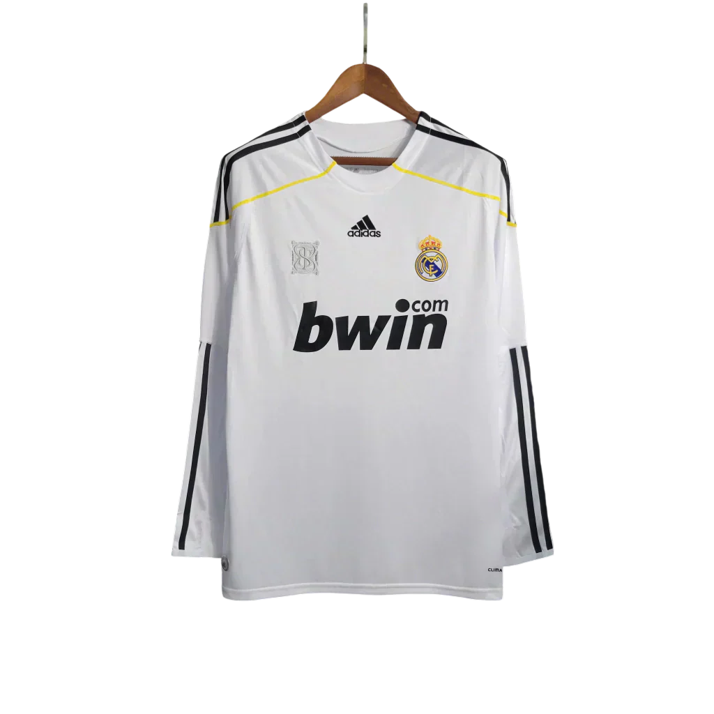 Camisa Real Madrid I 2009/10 Manga Longa