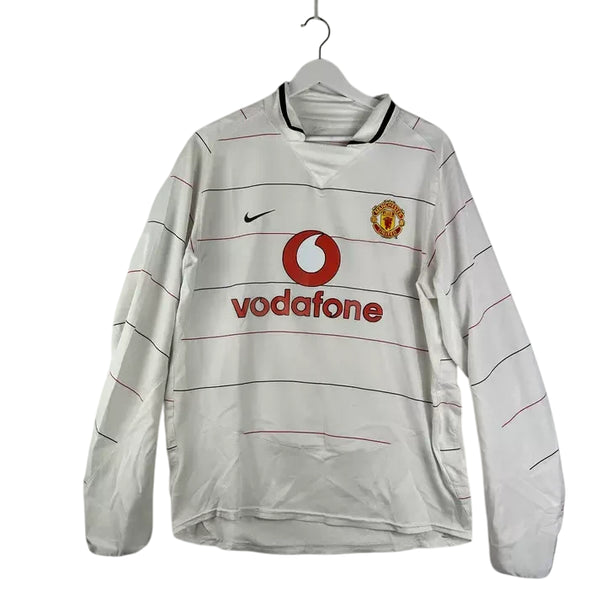 Camisa Manchester United Terceira 2003/04 e 2004/05 e 2005/06 Manga Longa [Versão Retrô]