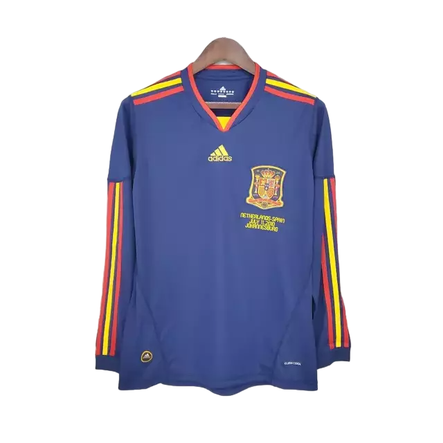 Camisa Espanha II 2010 Manga Longa