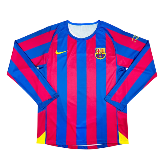 Camisa Barcelona I 2005/06 Manga Longa