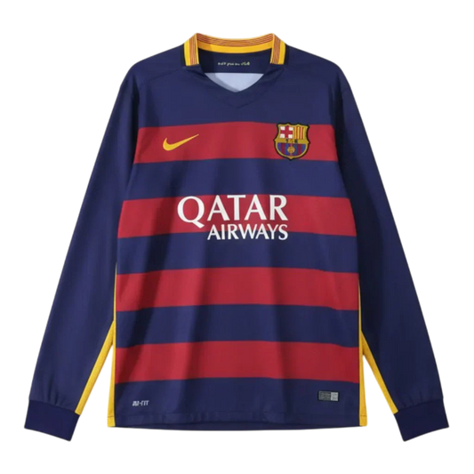 Camisa Barcelona I 2015/16 Manga Longa