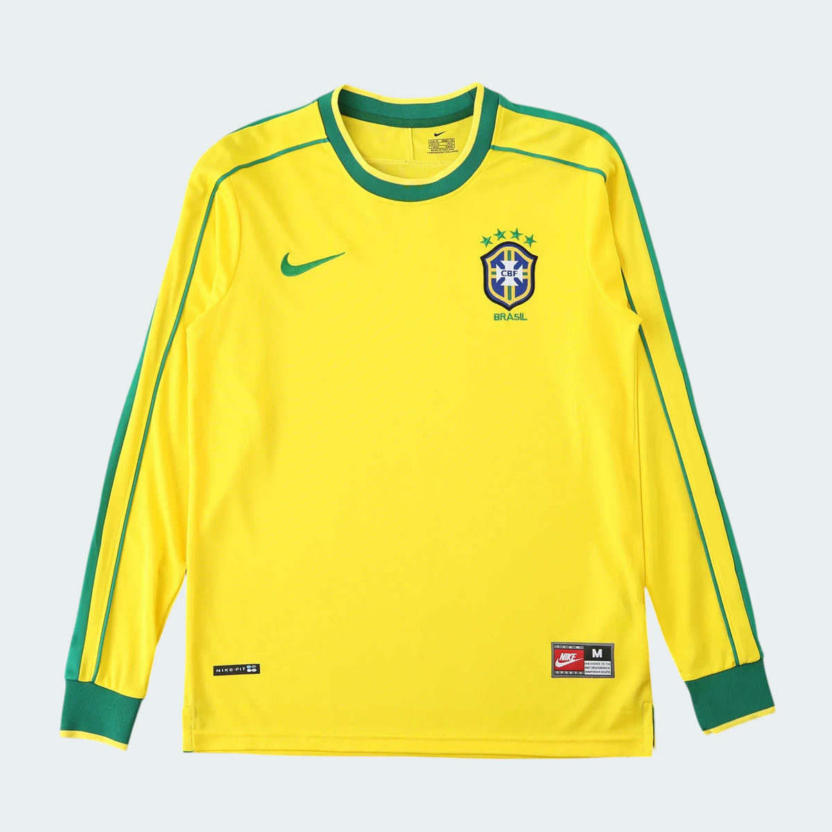 Camisa Brasil 1998 I Manga Longa