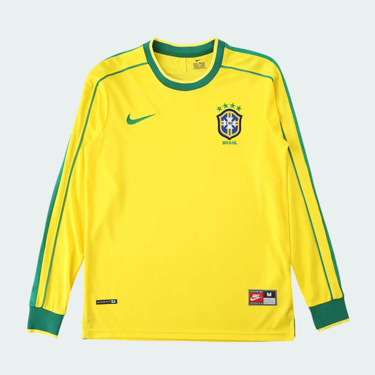 Camisa Brasil 1998 I Manga Longa