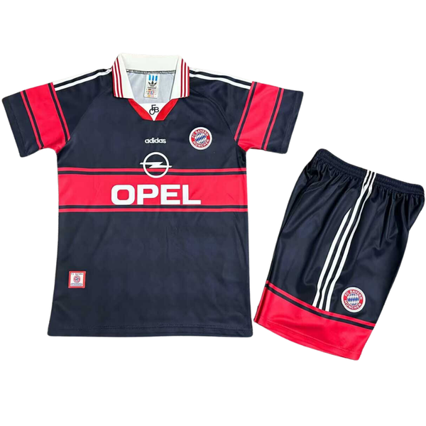 Kit Infantil Camisa Bayern de Munique Home 1997/98 + Short [Versão Retrô]